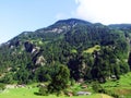 Alpine peak Chli WindgÃÂ¤llen above the Maderanertal valley Royalty Free Stock Photo