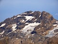 Alpine peak Reissend Nollen Gadmertal valley and in the Uri Alps massif, Gadmen - Canton of Bern, Switzerland / Kanton Bern Royalty Free Stock Photo