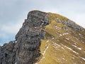 Alpine peak of Tomlishorn in the Swiss mountain range of Pilatus and in the Emmental Alps, Alpnach - Switzerland