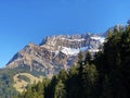 Alpine peaks Klimsenhorn, Esel and Tomlishorn in the Mountain massif Pilatus or Mount Pilatus, Eigenthal - Canton of Lucerne