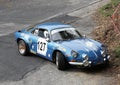 Alpine Renault A110 rally car Royalty Free Stock Photo