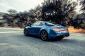 Alpine A110 on the road Royalty Free Stock Photo