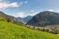 Alpine rural landscape in Western Carinthia, Austria.