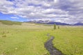 Alpine scene with stream in the Rocky Mountains Royalty Free Stock Photo