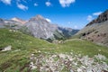 Alpine scenery along the Blue Lakes Trail in the San Juan Mountains of Colorado Royalty Free Stock Photo