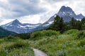 Alpine scenery in Glacier National Park, USA Royalty Free Stock Photo