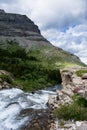 Alpine scenery in Glacier National Park, USA Royalty Free Stock Photo