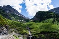 Alpine scenery in Glacier National Park, USA Royalty Free Stock Photo