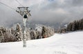 Alpine ski lift Royalty Free Stock Photo
