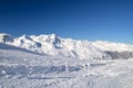Alpine ski resort in Solden in Otztal Alps, Tirol, Austria