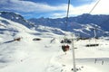 Alpine skiing lift