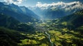 Alpine Splendor: A Majestic View of the German Alps