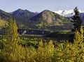 Autumn Landscape at Denali National Park, Alaska Royalty Free Stock Photo