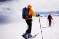 Alpine touring skiers