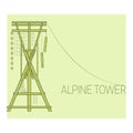 Alpine tower.