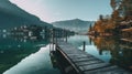 Alpine Tranquility: Jetty in the Foothills