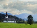 Alpine valley in the Alps in Slovenia Royalty Free Stock Photo