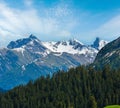 Alpine view (Vorarlberg, Austria Royalty Free Stock Photo