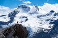 Alpine Views of Columbia Icefields, Jasper, Alberta, Canada.