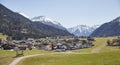 Alpine village in the Austrian Alps - Stock Photo Royalty Free Stock Photo