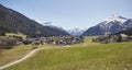 Alpine village in the Austrian Alps - Stock Photo Royalty Free Stock Photo