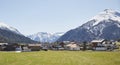 Alpine village in the Austrian Alps - Stock Photo Royalty Free Stock Photo