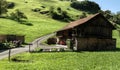 Farmhouse in the Swiss village of Flums, Walenstadt