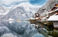 The alpine village Hallstatt, Austria Royalty Free Stock Photo