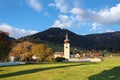 Alpine village Obermillstatt, Gurktal Alps, Austria Royalty Free Stock Photo