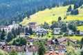 Alpine village in spring Royalty Free Stock Photo
