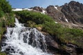 Alpine waterfall Royalty Free Stock Photo