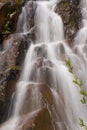 Alpine Waterfall Details Royalty Free Stock Photo