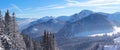 Alpine winter landscape bavaria Royalty Free Stock Photo