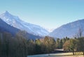 Alpine winter valley, Switzerl Royalty Free Stock Photo