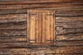 Alpine wooden window Royalty Free Stock Photo