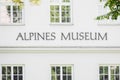 Alpines museum Royalty Free Stock Photo