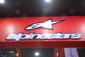 Alpinestars booth signage at Inside racing bike festival in Pasay, Philippines