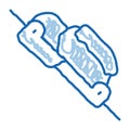 Alpinism Rope Movement Mechanism Tool doodle icon hand drawn illustration