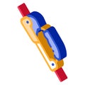 Alpinism Rope Movement Mechanism Tool isometric icon