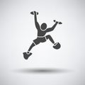 Alpinist Icon Royalty Free Stock Photo