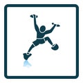 Alpinist Icon Royalty Free Stock Photo