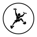 Alpinist Icon Royalty Free Stock Photo