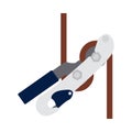 Alpinist Rope Ascender Icon Royalty Free Stock Photo