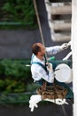 Alpinist worker Royalty Free Stock Photo