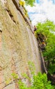 Alpinists climbing