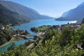 Alps lake in Italy Royalty Free Stock Photo