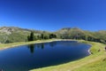 The Alps-Lake in the landscape at Latschenalm, Zillertal Arena, Austria