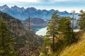 Alps and lakes in Germany Royalty Free Stock Photo