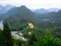 Alps landscape with Hohenschwangau castle