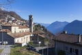 Alps and Lugano city from lookout point